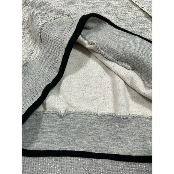 Art Unlimited Sweater shirt Mens Large Gray Aztec Nub Wolf Sweatshirt V Neck - Picture 12 of 13